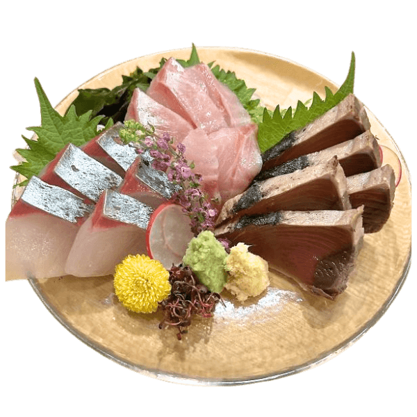 遊歩道のお刺身